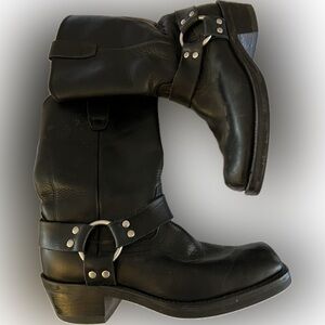 Durango Black Motorcycle Boots Size 8